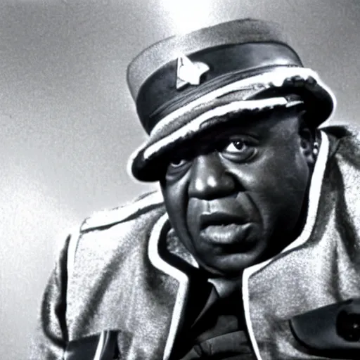 Image similar to A still of Idi Amin in Star Trek