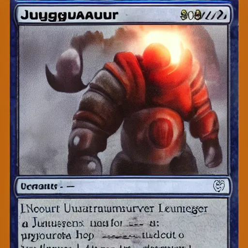 Image similar to a juggernaut