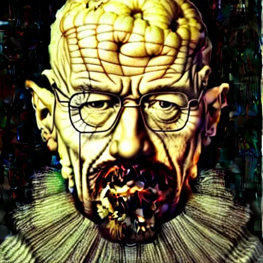 Image similar to giuseppe arcimboldo, walter white