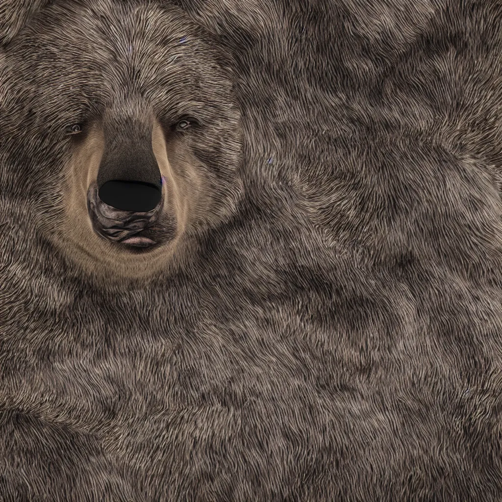 Prompt: 4k, repeating pattern of bear fur, Unreal Engine 5, octane rendered