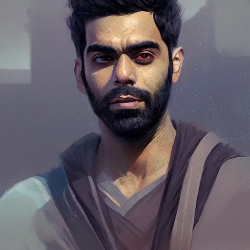 Image similar to A portrait of Rahul Kohli, star wars art, art by greg rutkowski, matte painting, trending on artstation