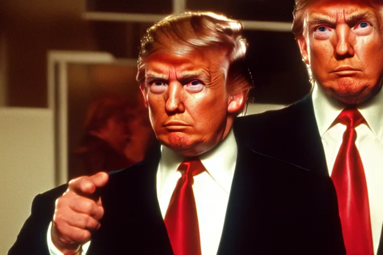 Image similar to donald trump in american psycho