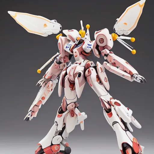 Image similar to futuristic parkia biglobosa mecha dawadawa body, sepals forming helmet, floral details, parkia, 8 k hd resolution, barbatos gundam with floral inlay, bandai box art, star wars, makoto kobayashi, frank gehry, raymond swanland