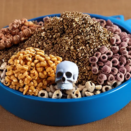 Image similar to box of skull breakfast cereal