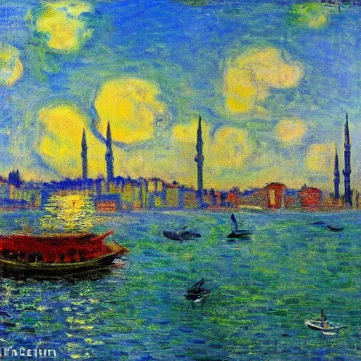 Prompt: Istanbul in the style of Monet