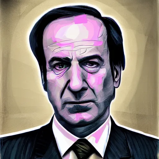 Prompt: saul goodman with former yugoslavian president tito, highly detailed, digital painting, sharp focus,