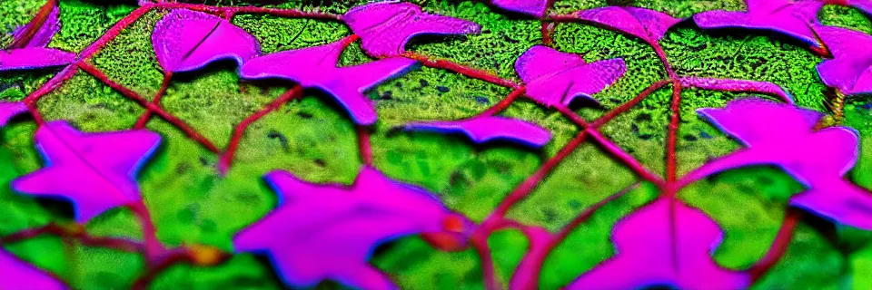 Prompt: Solarpunk synthetic plants blooming, close-up, colourful, 8k, stunning, award winning, world press photo, speculative futures, calm atmosphere by photographer Will Ellis