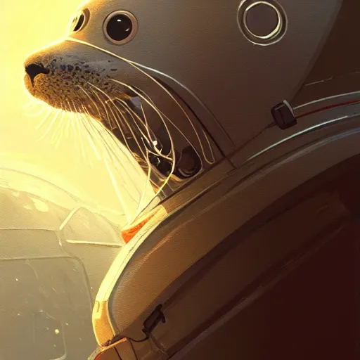 Image similar to an anthropomorphic otter human astronaut,digital art,detailed face,art by greg rutkowski,trevor henderson,fluffy,western comic book style,photorealistic,professional lighting,hyperdetailed,high resolution,high quality,dramatic,deviantarz,artstation