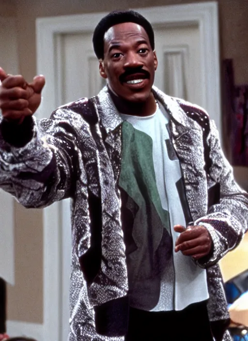 Image similar to Eddie Murphy in Back to the future movie