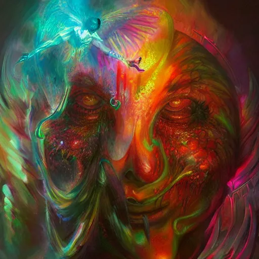 dmt trip interdimensional beings by raymond swanland, | Stable ...