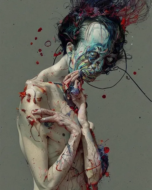 Prompt: there is ugliness in beauty, but there is also beauty in ugliness. in the style of adrian ghenie, esao andrews, jenny saville, edward hopper, surrealism, dark art by james jean, takato yamamoto