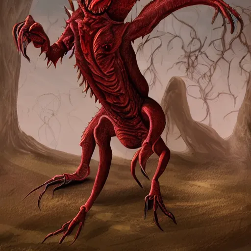 Image similar to big butcher anthropomorphic male lizardfolk posing scarily, scary angry pose, chasing you, bloody, covered in blood, fresh kill, cleaver, in a cave, earie setting, lovecraft eldritch horror, hyperdetailed, furaffinity, anthro art