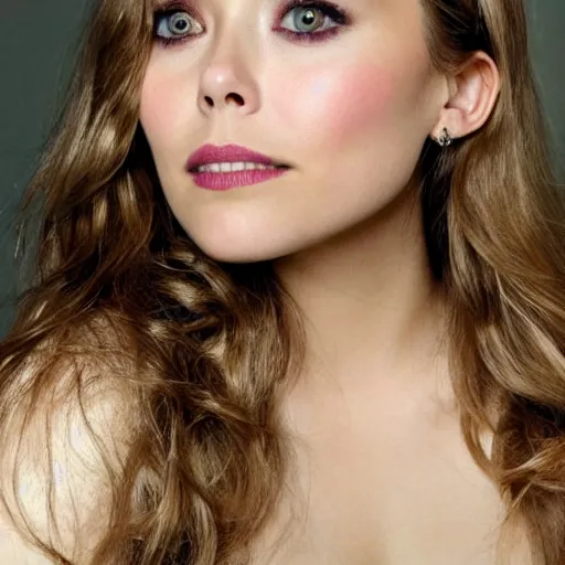 Prompt: elizabeth olsen, classic portrait, highly detailed