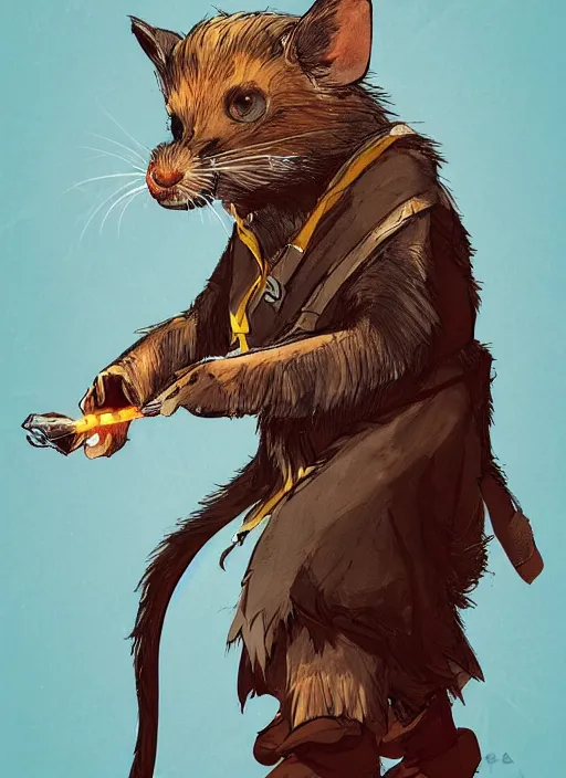 Prompt: the king of rats, cape, throne, digital art, trending on ArtStation