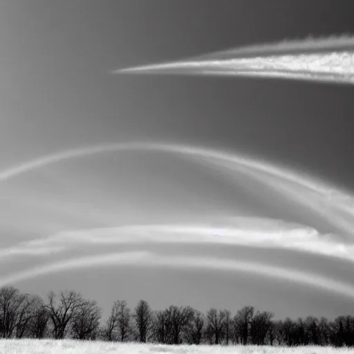 Prompt: a photograph of the phenomenon sun dog in the sky