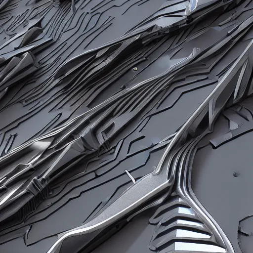 Prompt: dark metal substance designer material architecture motherboard airport wall structure, zaha hadid architecture, unreal engine 5 render, keyshot render, octane render in style of artstation trending colors, ultra high detail, ultra realistic, 8k, 16k, lee souder artstation, noax artstation, nanospace Michael Menzelincev artstation, tilt shift, on black background,