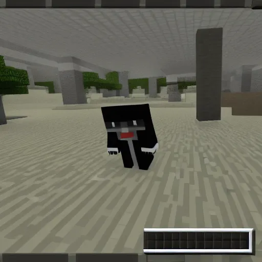 Prompt: the grim reaper in Minecraft