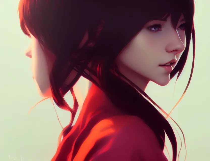 Image similar to a portrait of a girl by by ilya kuvshinov, fuji choko, ross tran, 8 k resolution, trending on artstation