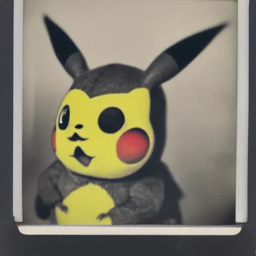 Image similar to 1 9 5 0 s polaroid picture of pikachu