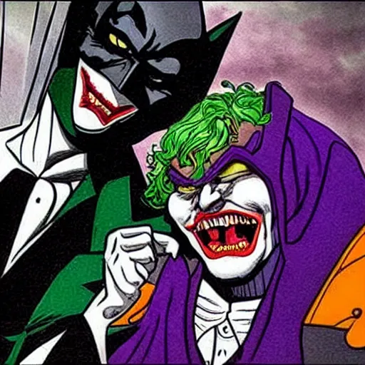 batman fighting with the joker in the style of | Stable Diffusion | OpenArt