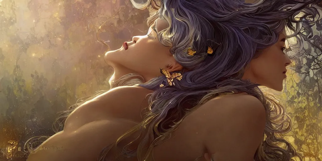 Prompt: wide angle panther, metallic silver and ice color reflected crystal hair, leaping from babaob tree, fantasy, intricate, very beautiful, elegant, golden light, highly detailed, digital painting, artstation, concept art, smooth, sharp focus, illustration, art by wlop and tian zi and alphonse mucha