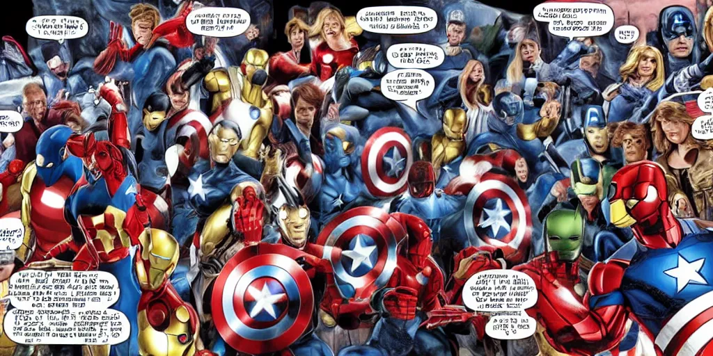 Image similar to the avengers vs united states senate