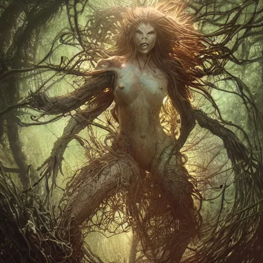 Image similar to swamp thing, ultra realistic, concept art, intricate details, eerie, highly detailed, photorealistic, octane render, 8 k, unreal engine. art by ed binkley and ellen jewett and artgerm and greg rutkowski and alphonse mucha