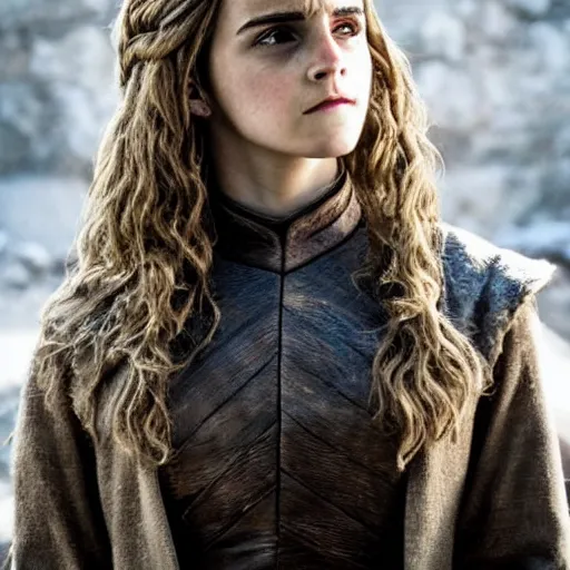 Image similar to emma watson as hermione granger in game of thrones