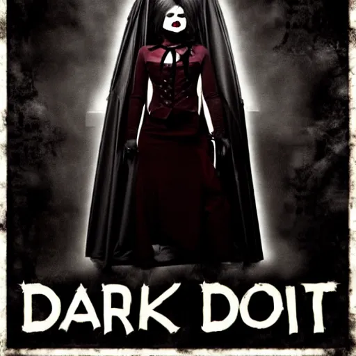 Prompt: dark, gothic, vampire, mcdonalds restaurant, horror movie poster