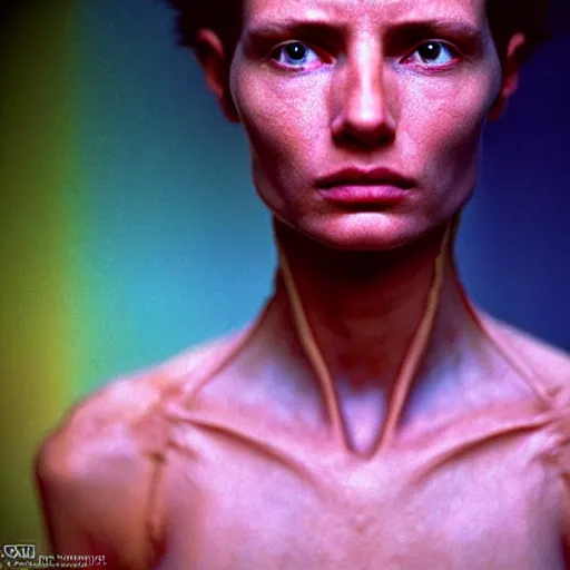 Image similar to colour aesthetic highly detailed photography character from dune ( 2 0 2 1 ) by alejandro hodorovski and denis villeneuve and gregory crewdson style with ultra hyperrealistic very highly detailed faces. with many details by andrei tarkovsky and caravaggio in sci - fi style. volumetric natural light hyperrealism photo on leica m - a kodak portra 4 0 0