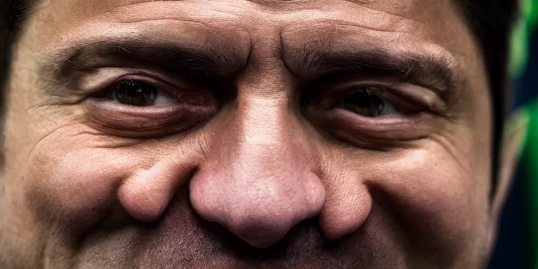 Prompt: close-up of President Zelensky as an orc, high quality photo, 85mm,