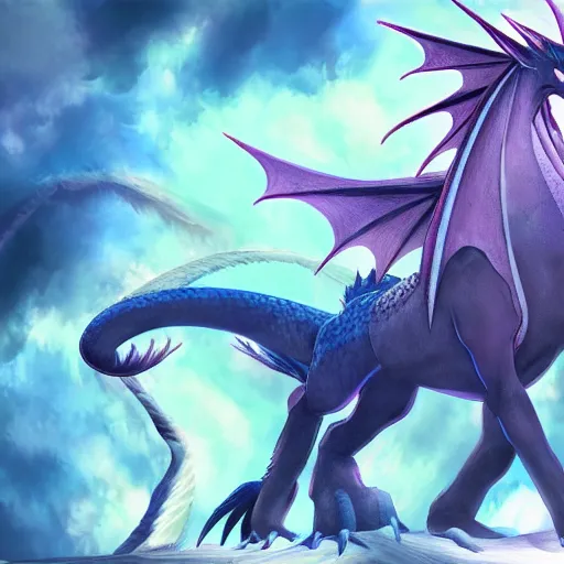 Prompt: a majestic dragon, hd, high quality anime art