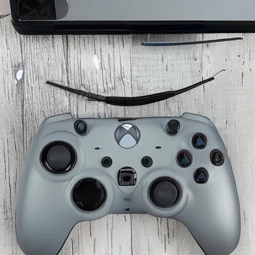 Image similar to PS5 controller mixed with Xbox controller