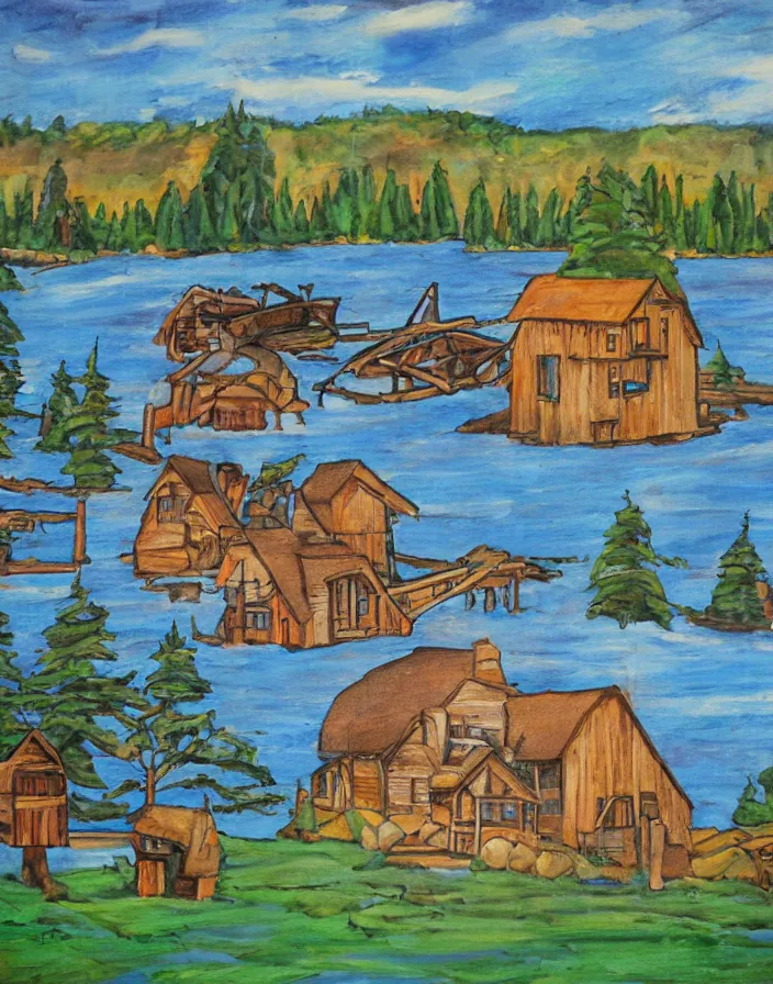 Image similar to Lodge art