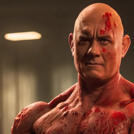 Prompt: tom hanks as drax, hd 4k photo