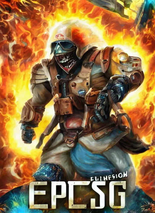 Image similar to exploding knees video game cover