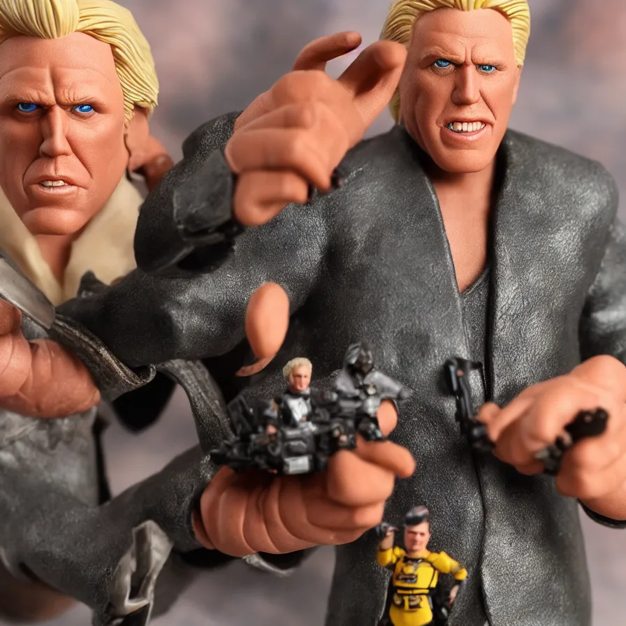 Image similar to gary busey hot toys action figure promo shots 4 k photography