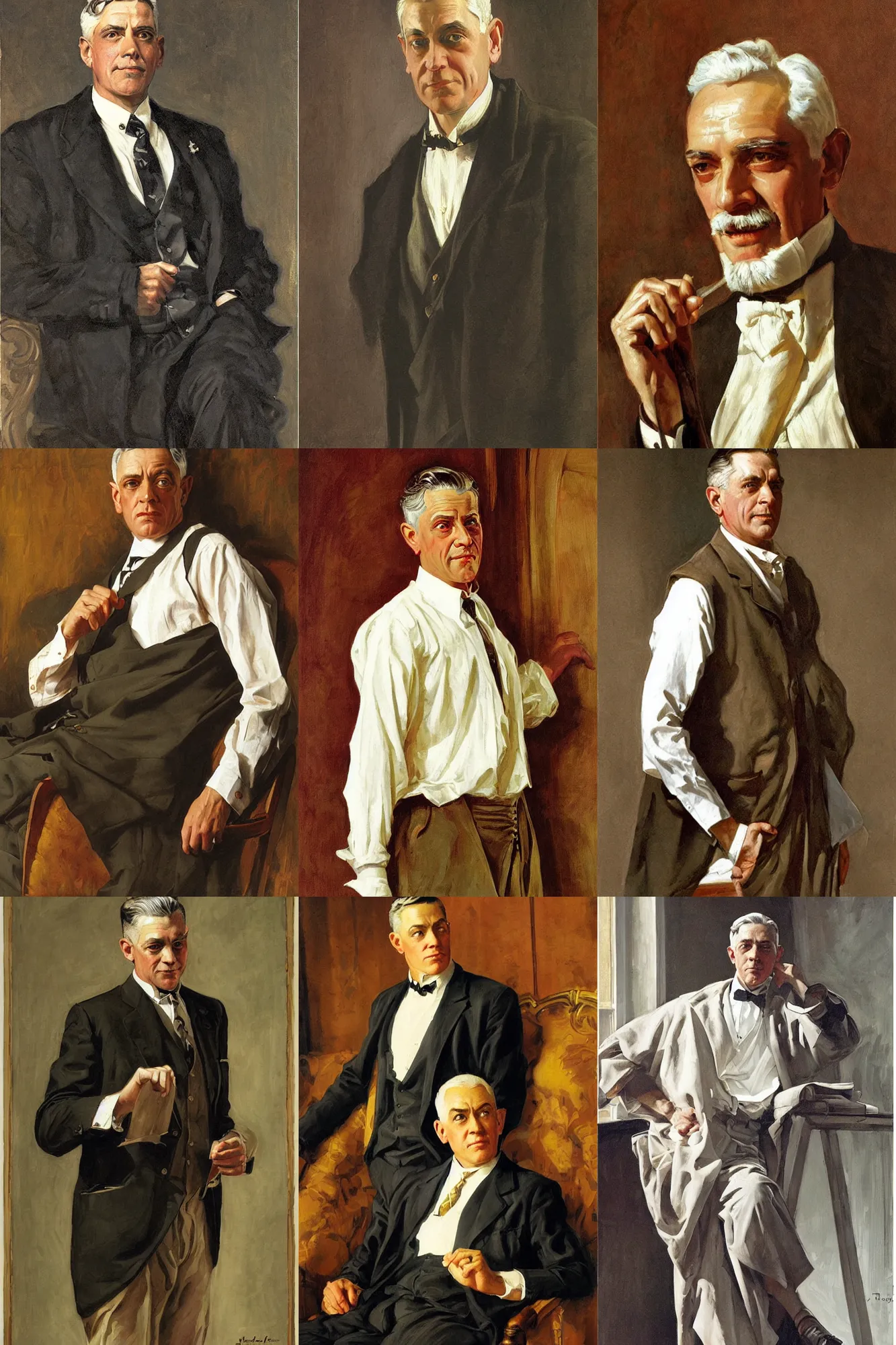 Prompt: samuel fisher, painting by j. c. leyendecker