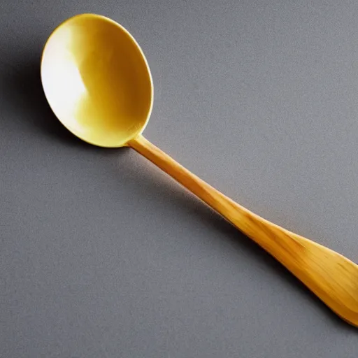 Image similar to a spoon wearing a dress