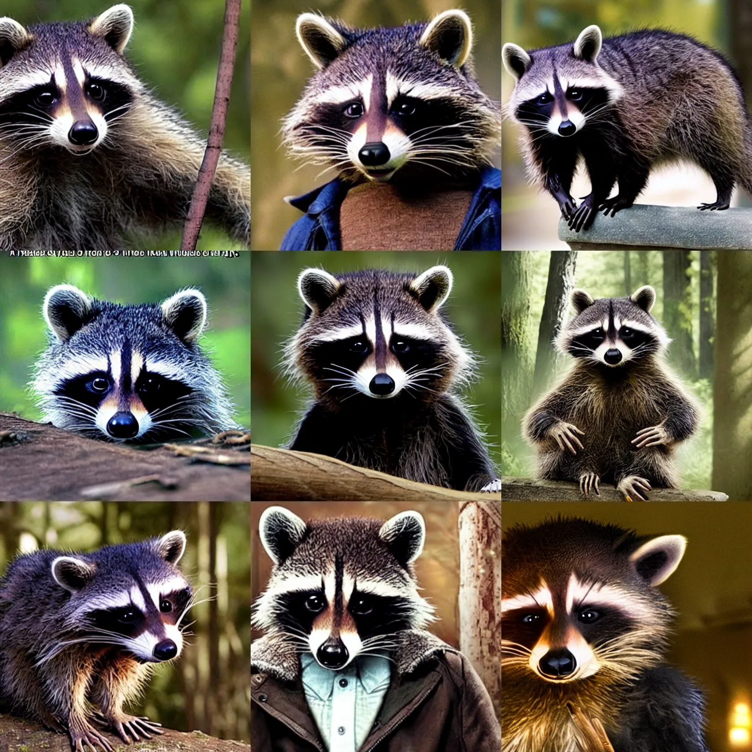 Prompt: raccoon Edward in the movie Twilight