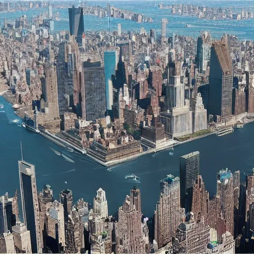 Prompt: “New York City as a Planet, 8k, Ultra Realistic”