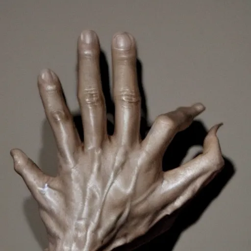 Prompt: hand sculptures in the style of bruce nauman, hyperreal - h 6 4 0