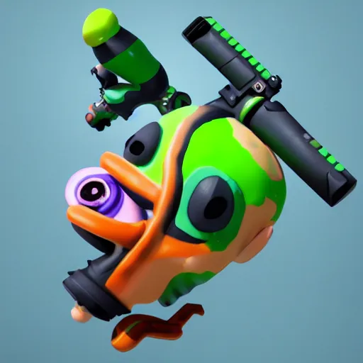 Prompt: 3 d render in the style of splatoon