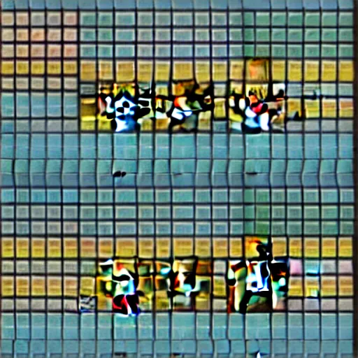 Prompt: vivid clean pixel rpg game style character, 1 2 8 bit, pixel art, nintendo game, screenshot of pixel game, retro game 1 9 8 0 style, sharp geometrical squares