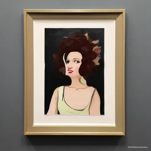 Image similar to hedgehog lady in the style of michael carson