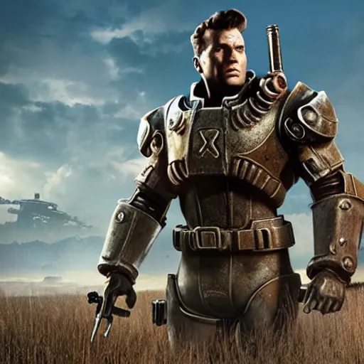 Image similar to promotional photo for the fallout 4 movie,