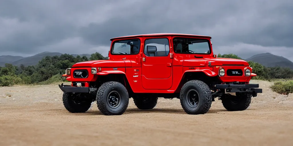 Image similar to “2022 Toyota FJ40, ultra realistic, 4K”