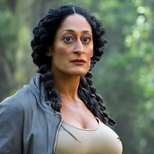 Prompt: tracee ellis ross as lara croft