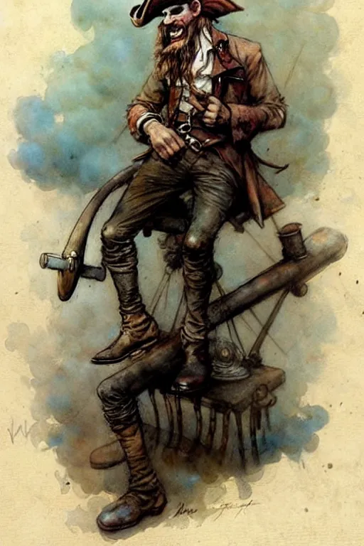 Image similar to (((((1950s pirate . muted colors.))))) by Jean-Baptiste Monge !!!!!!!!!!!!!!!!!!!!!!!!!!!