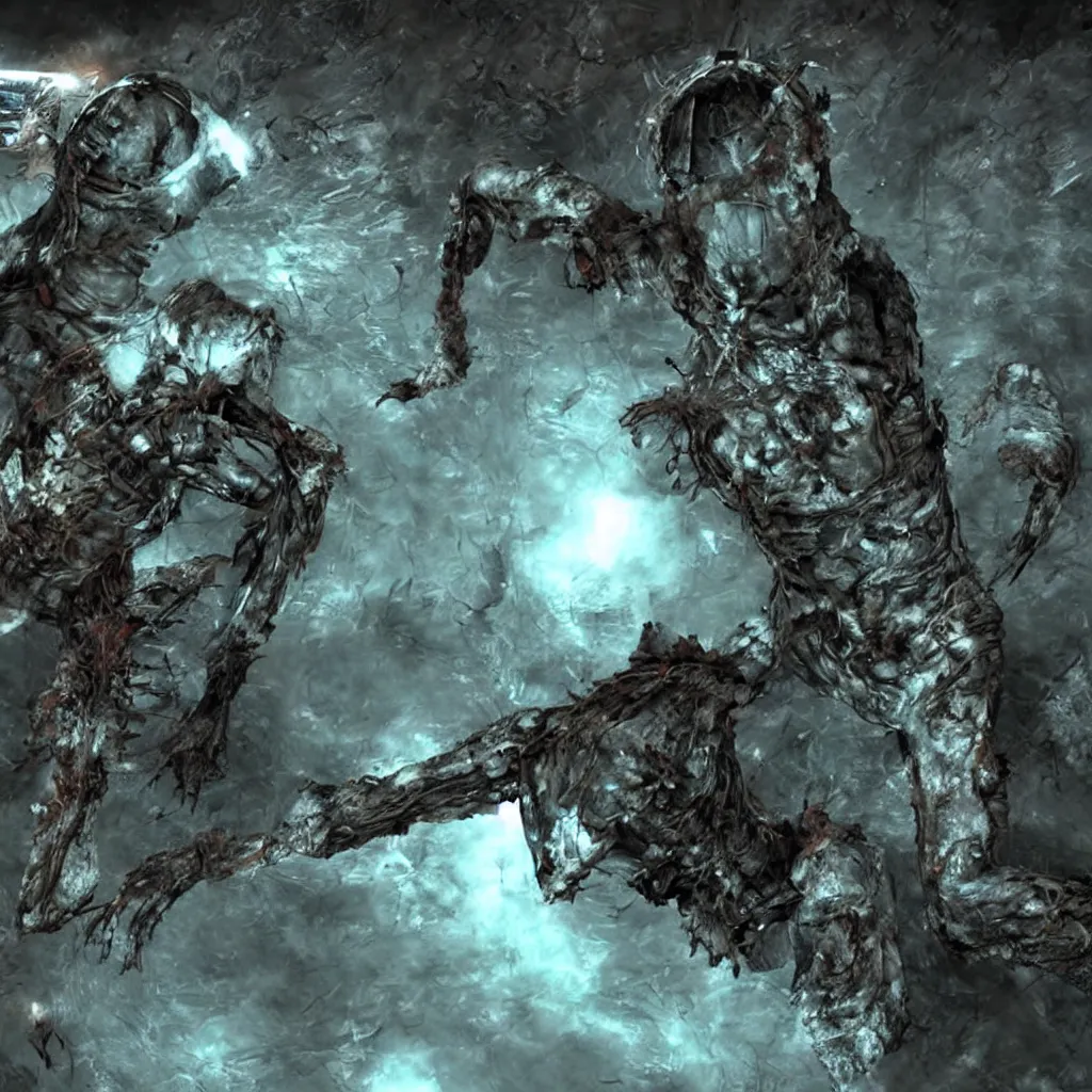 Prompt: dead space, necromorph